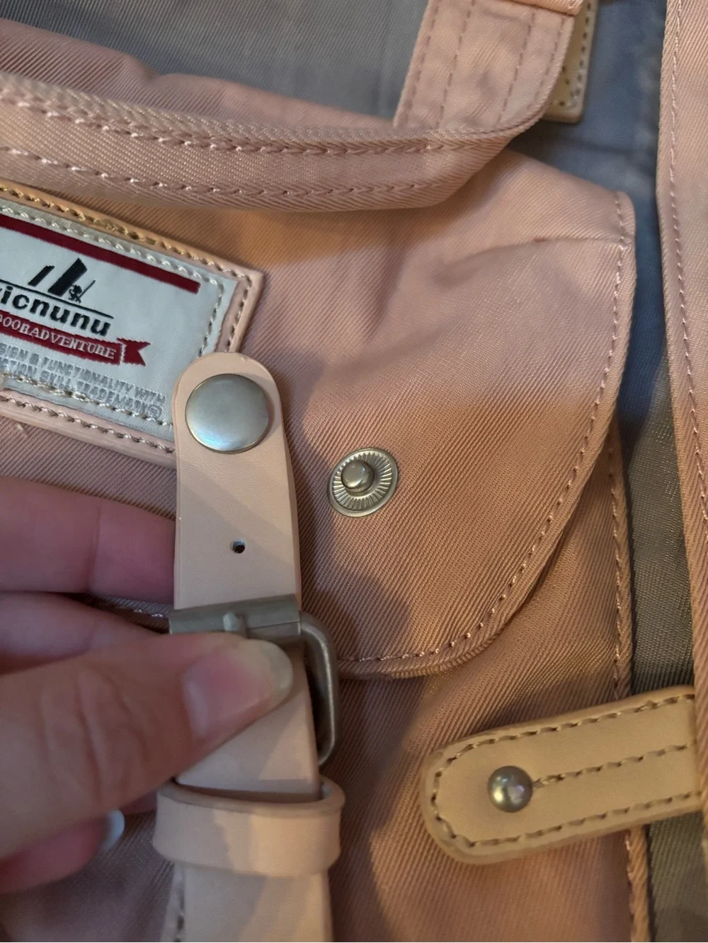 Pink Canvas Utility Backpack